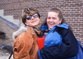 Photograph of two women smiling for the camera