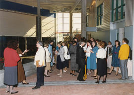 Photograph from the opening of the Student Centre