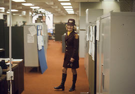 Photograph of a Security Staff Member in the Physical Resources Office