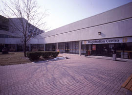 Photograph showing an exterior view of the Registration Centre