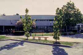 A photograph of the exterior of Building D at North Campus