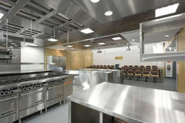 Photograph of the culinary demonstration theatre and lab