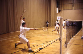 Photograph of badminton players