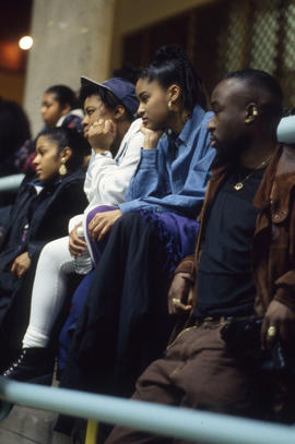 Photograph of students at an event in the Student Centre
