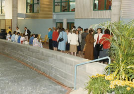 Photograph from the opening of the Student Centre