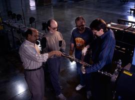 Photograph of an Instructor and students