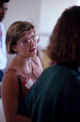Photograph of an Unknown Person Talking