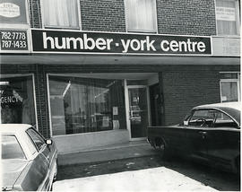 Photograph of the Humber-York Centre storefront