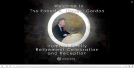 Video recording of the Humber Family Retirement Celebration and Reception