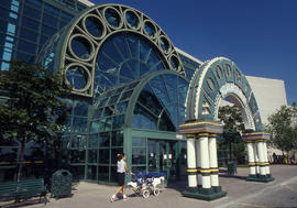 Photograph of the front entrance to Woodbine Shopping Centre