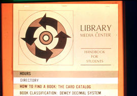 Photograph of the Library Media Centre Handbook for Students