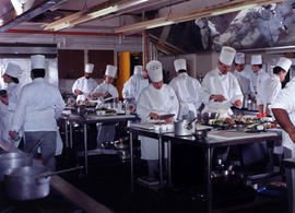 Photograph of hospitality students