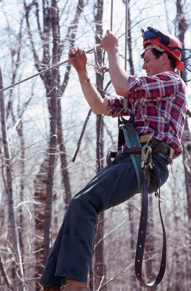 Photograph of a landscaping student