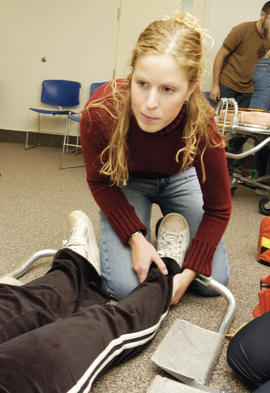 Photograph of Paramedic student