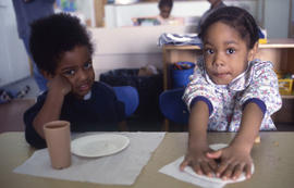 Photograph of children at the  daycare centre