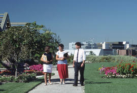 Photograph of Visitors Walking Through the Demonstration Gardens