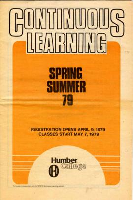 Continuous learning newsprint, Spring/Summer 1979