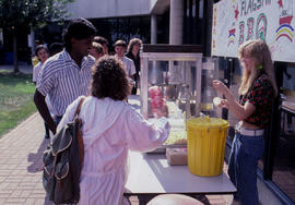 Photograph of a Popcorn Vendor at the Sailing Along with SAC Event