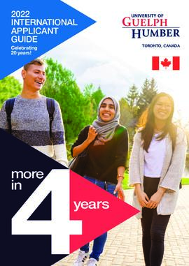 2022 International applicant guide for the University of Guelph-Humber