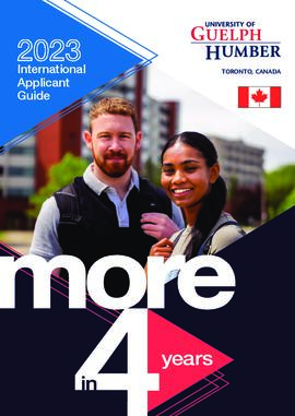 2023 International applicant guides for the University of Guelph-Humber
